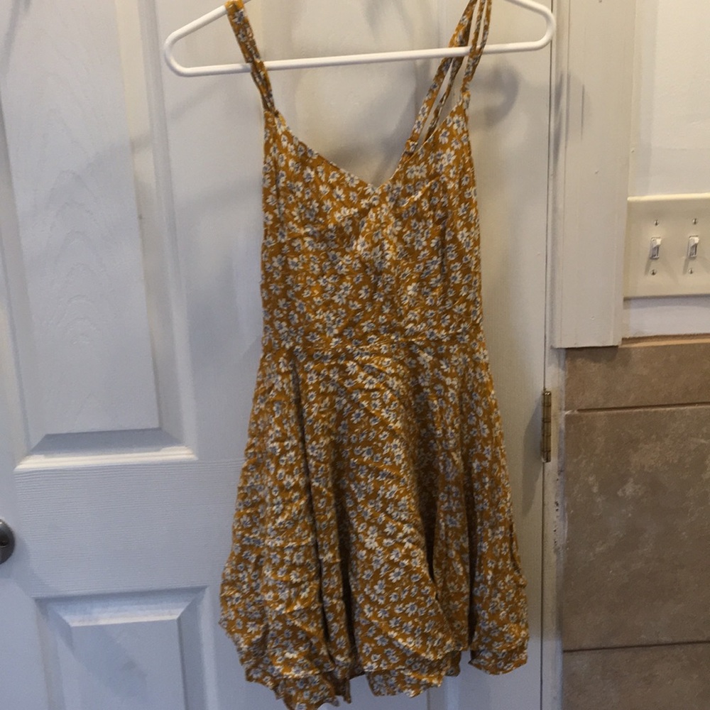 Floral yellow dress